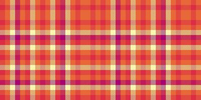 Vibrant autumnal plaid pattern. Perfect for textile design, website backgrounds, or fallthemed projects. This seamless texture offers a warm, inviting aesthetic with rich orange and red hues. vector