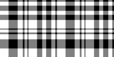 Classic black and white plaid pattern. Perfect for textile design, fashion, website backgrounds, or any project needing a timeless, sophisticated texture. vector