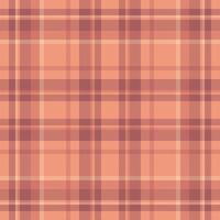 Subtle peach and mauve plaid pattern. Perfect for textile design, website backgrounds, or autumnal themed projects. vector