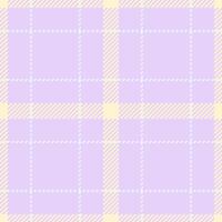 Pastel purple and yellow plaid pattern. A delicate, soft design perfect for backgrounds, textiles, or stationery. Evokes feelings of calmness and gentleness. vector