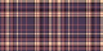 Subtle muted plaid pattern in dusty rose, beige, and deep purple hues. Perfect for textile designs, website backgrounds, or any project needing a sophisticated and understated textured look. vector
