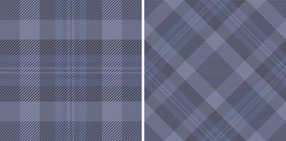 Elegant duo of subtle blue plaid patterns. Perfect for textile design, fashion, website backgrounds, or stationery. Versatile textures offer a sophisticated and calming aesthetic. vector