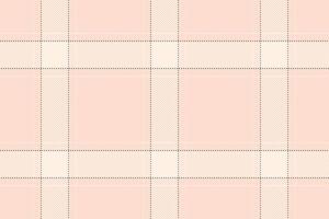 Subtle pastel pink and cream plaid pattern. Elegant, delicate design perfect for backgrounds, textiles, or website design. Evokes feelings of softness, femininity, and gentle sophistication. vector