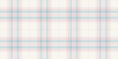 Unique tartan fabric, horizontal check pattern seamless. Style textile background texture plaid in light and white colors. vector