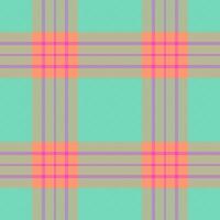 Revival tartan background plaid, various seamless check . Open textile fabric pattern texture in teal and orange colors. vector