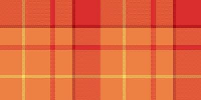 Vibrant autumnal plaid pattern in warm oranges and reds. Perfect for textile design, seasonal branding, or adding a cozy touch to any project. vector