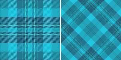 Stunning teal and navy plaid patterns. Perfect for textile design, fashion, or website backgrounds. These seamless textures offer a sophisticated, modern aesthetic with a touch of classic charm. vector