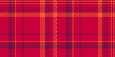 Vibrant red and orange plaid pattern. Perfect for textile design, autumnal themes, or adding a touch of warmth and texture to your projects. vector