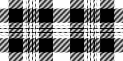 Stylish black and white plaid pattern. Perfect for textile design, fashion, website backgrounds, or any project needing a classic, timeless texture. vector