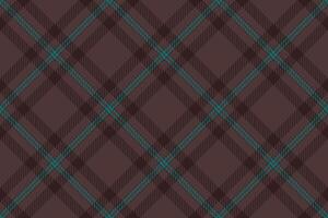 Full pattern check fabric, sexy seamless textile texture. Femininity plaid tartan background in red and dark colors. vector