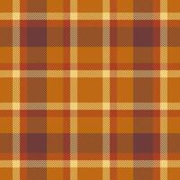 Warm autumnal plaid pattern in rich orange, brown, and cream tones. Perfect for fallthemed designs, textiles, or website backgrounds. Evokes feelings of comfort, warmth, and rustic charm. vector
