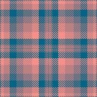 Subtle peach and teal plaid pattern. Perfect for textile design, fashion, or website backgrounds. vector