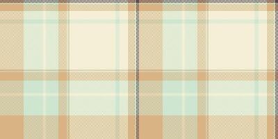 Room check plaid , geometrical seamless tartan fabric. Back background pattern texture textile in beige and orange colors. vector
