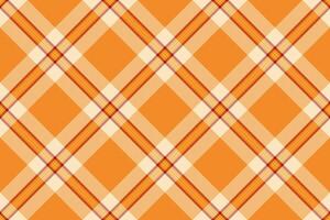 Vibrant orange and cream diagonal plaid pattern. Perfect for textile design, website backgrounds, or fallthemed projects. vector