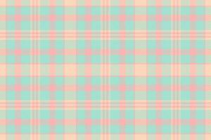 Rough pattern check tartan, elegance fabric plaid. Line seamless textile texture background in light and teal colors. vector
