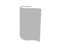 A minimalist illustration of a roll of paper, subtly suggesting concepts of new beginnings, potential, or clean slate. vector