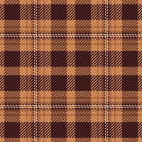 Artistic pattern tartan plaid, overlay seamless check . Lovely texture fabric background textile in orange and red colors. vector