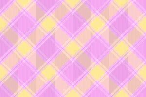 Delightful pastel pink and yellow plaid pattern. Perfect for textile design, wrapping paper, or adding a touch of sweetness to any project. vector
