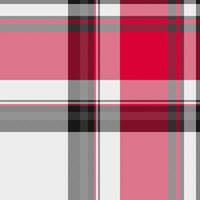 Vibrant pink, red, grey, and white plaid pattern. Perfect for textile design, fashion, website backgrounds, or any project needing a stylish and classic checkered texture. vector