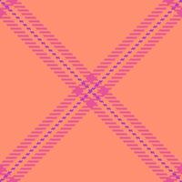 Vibrant coral and pink plaid pattern. Modern, geometric design ideal for textiles, fashion, website backgrounds, or branding. Creates a feeling of energy and style. vector