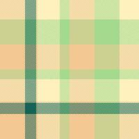 Elegant pastel plaid pattern in soft peach, pale green, and teal. Perfect for textile design, website backgrounds, or packaging. Evokes feelings of spring, freshness, and subtle sophistication. vector