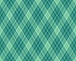 Abstract teal and green diagonal plaid pattern. Seamless geometric texture with subtle shading creates depth and visual interest. Ideal for website backgrounds, textile design, or modern branding. vector