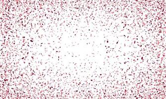 Abstract pink confetti explosion on white background. Perfect for celebratory designs, invitations, or adding a festive touch to your projects. The image evokes joy, excitement, and celebration. vector