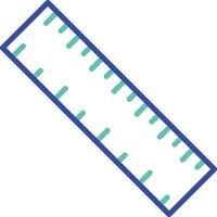 Scale outline dual color illustration icon design vector