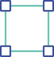 itool outline dual color illustration icon design vector