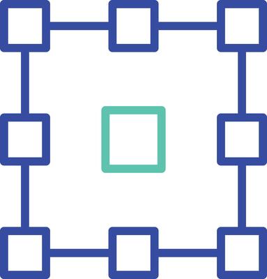 tool outline dual color illustration icon design