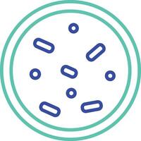 micro science outline dual color illustration icon design vector