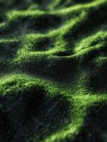 Moringa powder texture showcasing its vibrant green hue photo