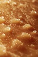 Close-up view of gouda cheese showcasing texture and color photo