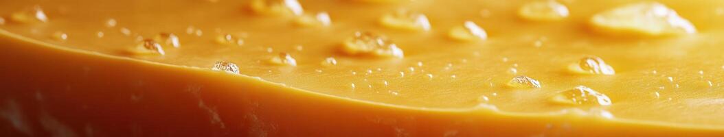Gouda cheese close-up showcasing its creamy texture and color photo