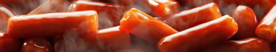 Tteokbokki served hot with spicy sauce in vibrant urban setting photo