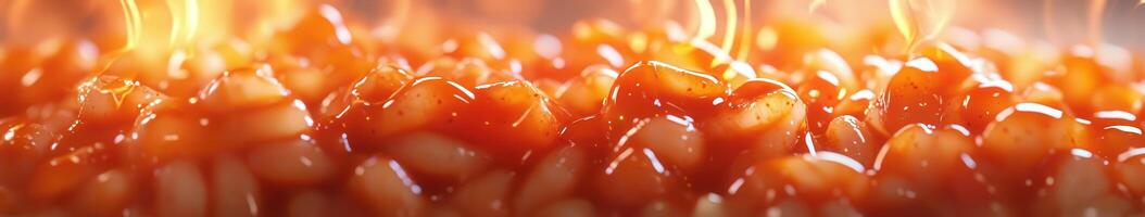 Delicious and spicy tteokbokki served hot and freshly cooked photo