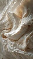 Creamy brie cheese with smooth, rich texture on a neutral backdrop photo