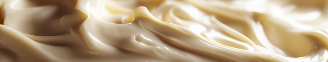 A close up of a white liquid with some swirls photo
