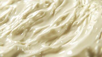 A close up of a bowl of cream photo