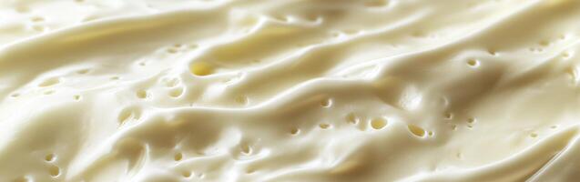 Soft cheese with creamy texture and smooth appearance photo