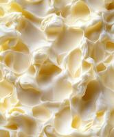 Soft cheese texture showing creamy and fluffy characteristics photo