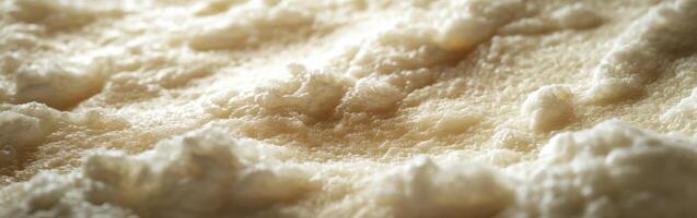 Soft cheese texture revealed in a close-up view of fresh dairy photo