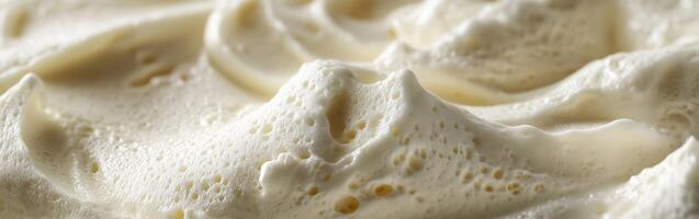 Close-up of soft cheese in afternoon light photo