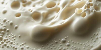 Soft cheese texture close-up with creamy, smooth appearance photo