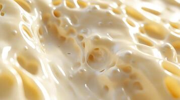 Soft cheese texture displayed in creamy close-up view photo