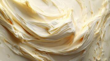Soft cheese with smooth texture captured in natural light photo