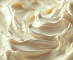 Soft cheese with creamy texture displayed in warm lighting photo