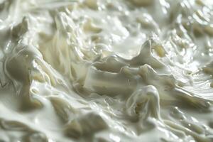 Soft cheese with creamy texture in close-up view captured vividly photo