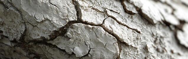 Rich texture of aged goat cheese showing natural cracks and crevices photo