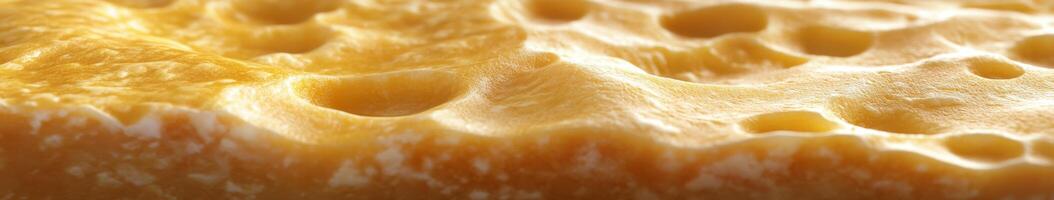 Delicious close-up of parmesan cheese showing texture and color variations photo